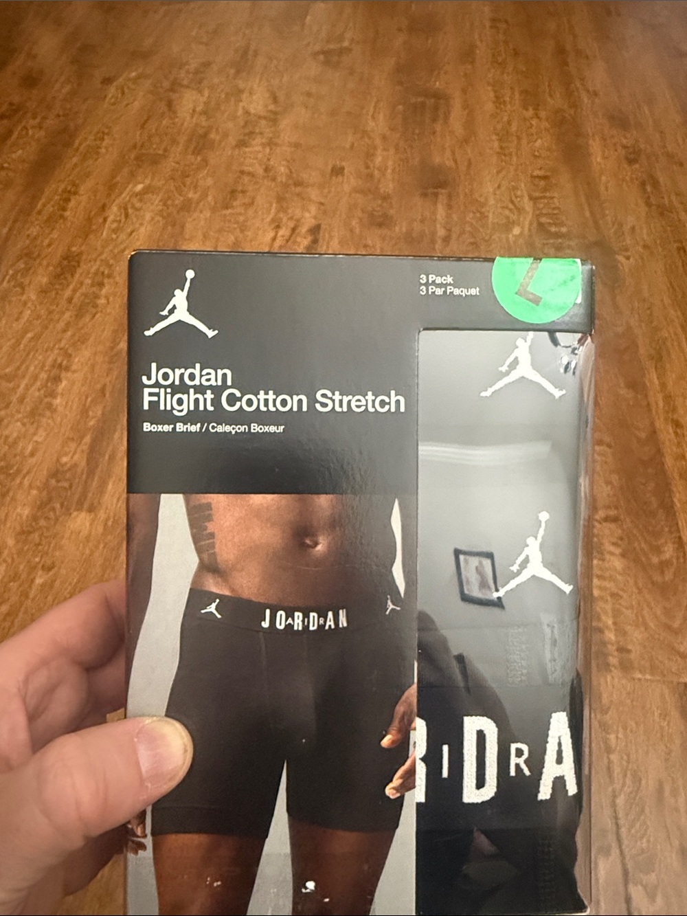 Jordan Black Flight Cotton Stretch Boxer Briefs - 3 Pack - Picture 4 of 12